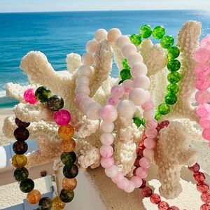 Colorful Beaded Bracelets 6 pc Set unisex